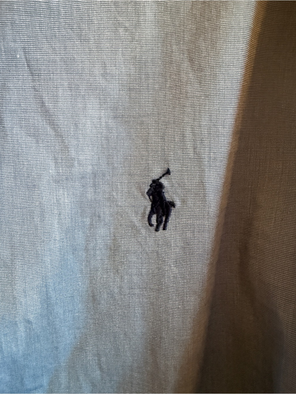 Ralph Lauren XXL Blue Cotton Stretch Button Down Shirt Pony Logo - Picture 3 of 6